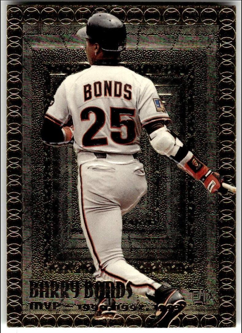 1995 Topps Embossed Baseball Golden Idols Barry Bonds #120 PSA 9