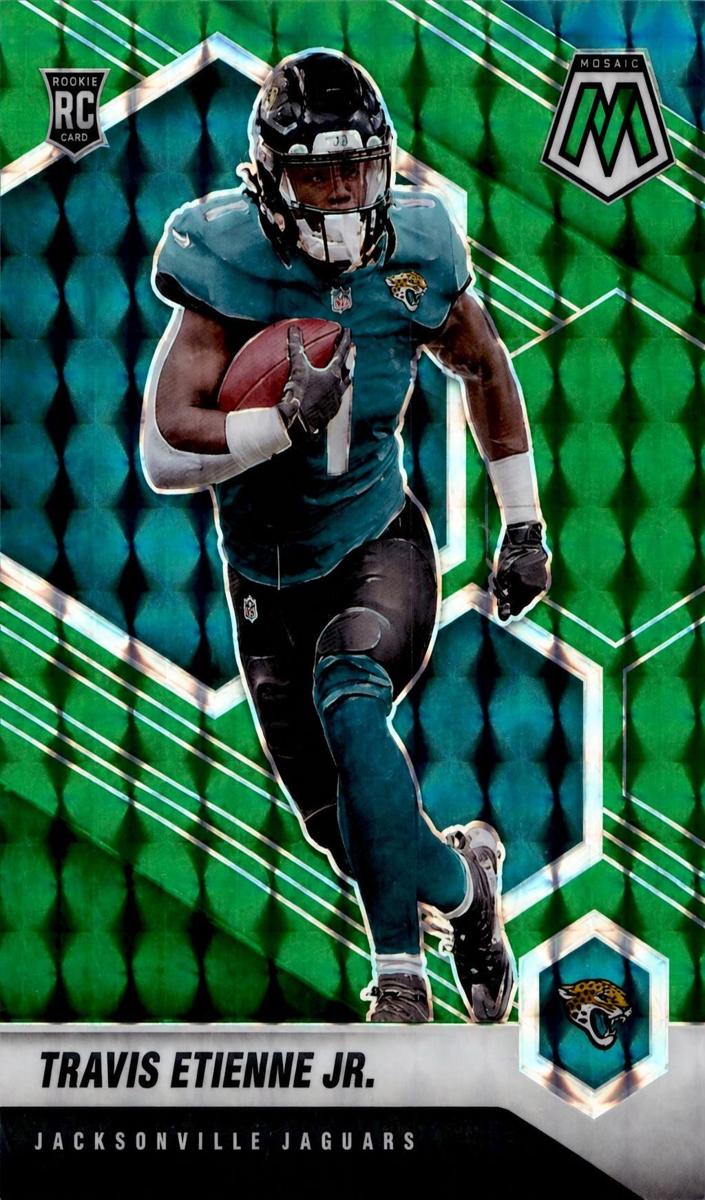 2021 Panini Mosaic Football Green Travis Etienne Jr. #314