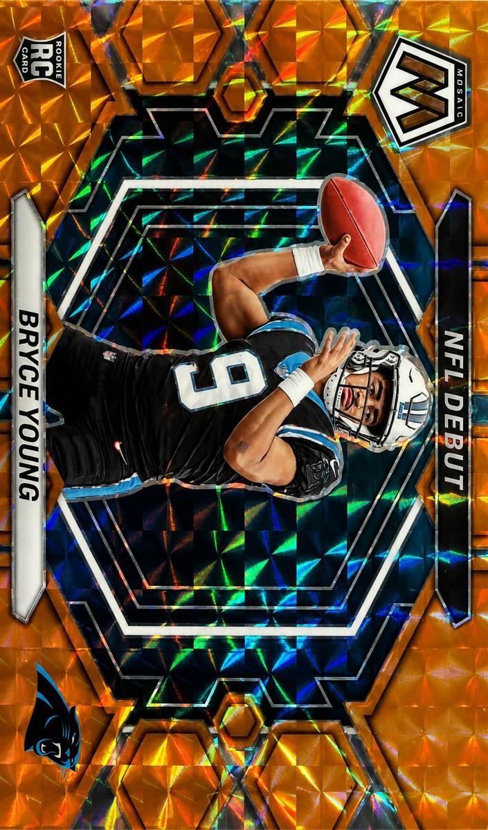 2023 Panini Mosaic Football Orange Bryce Young #ND-2 PSA 9