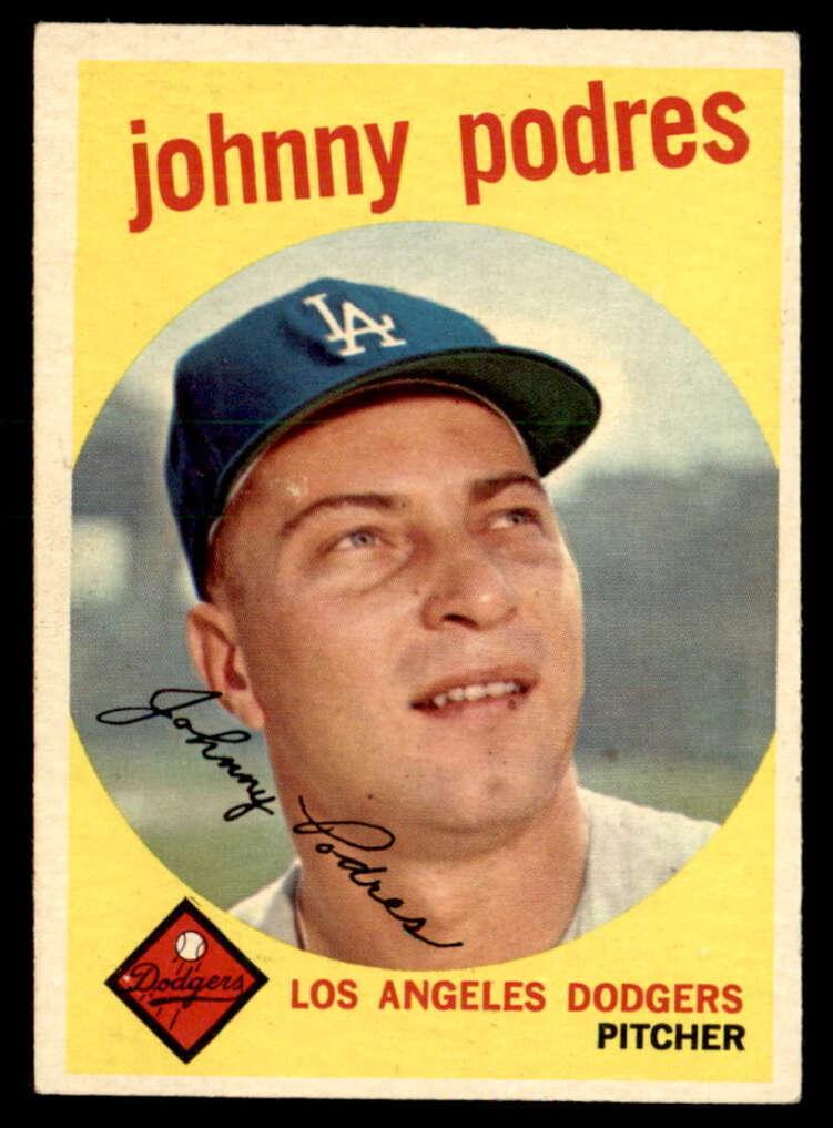 1959 Topps Baseball Johnny Podres #495
