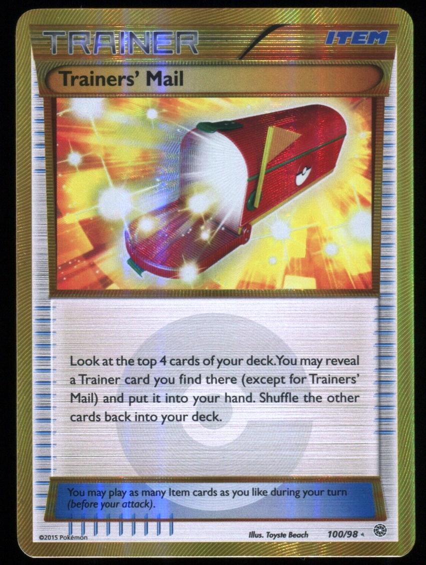2015 Pokemon XY Ancient Origins Trainers' Mail #100