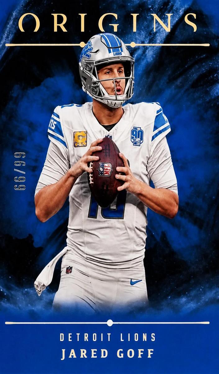 2024 Panini Origins Football Blue Jared Goff #25