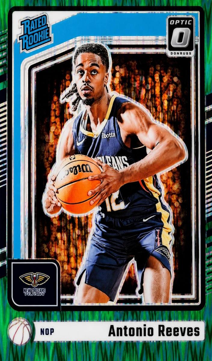 2024 Donruss Optic Basketball Green Shock Antonio Reeves #266 PSA 9