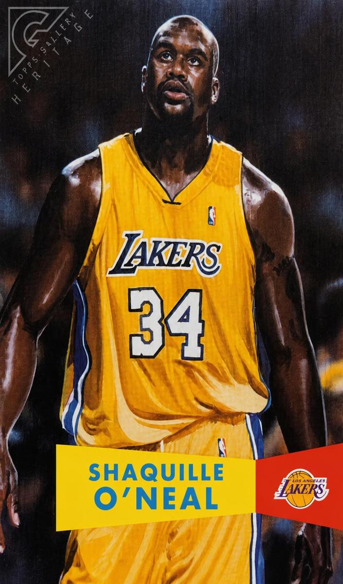 1999 Topps Gallery Basketball Shaquille O'Neal #TGH3 PSA 5.5