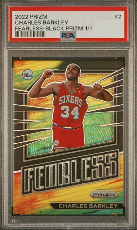 2022 Panini Prizm Basketball Black Charles Barkley #2 PSA 8.5