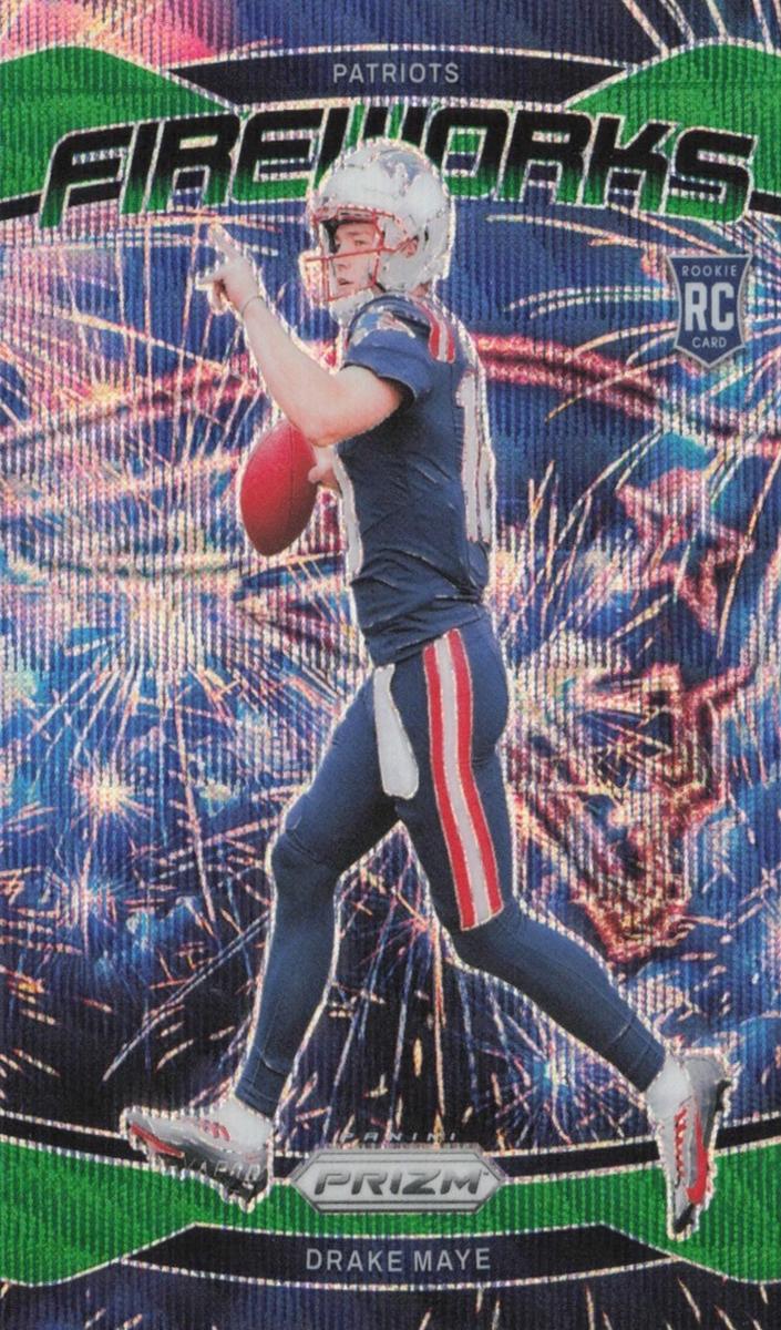 2024 Panini Prizm Football Green Wave Drake Maye #22