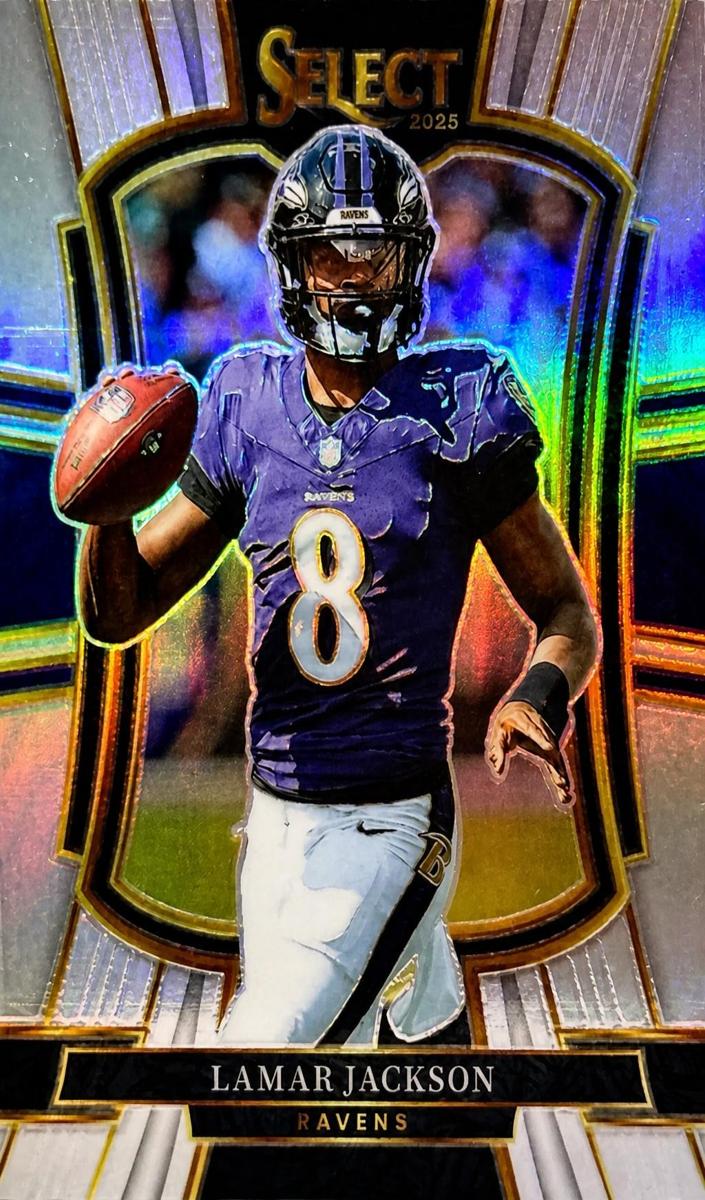 2025 Panini Select Football Silver Lamar Jackson #160