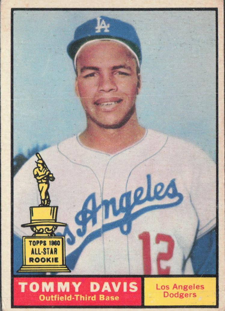 1961 Topps Baseball Tommy Davis #168 PSA 7
