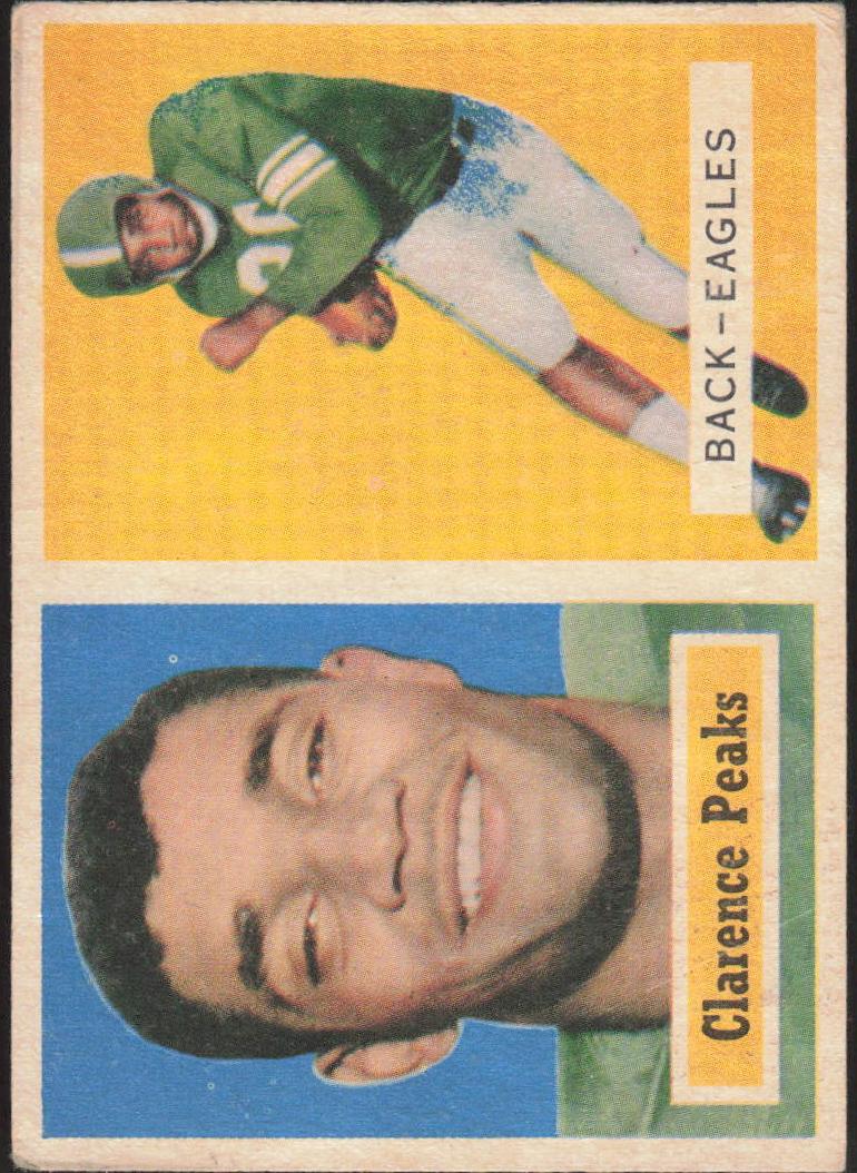 1957 Topps Football Clarence Peaks #37 PSA 6.5
