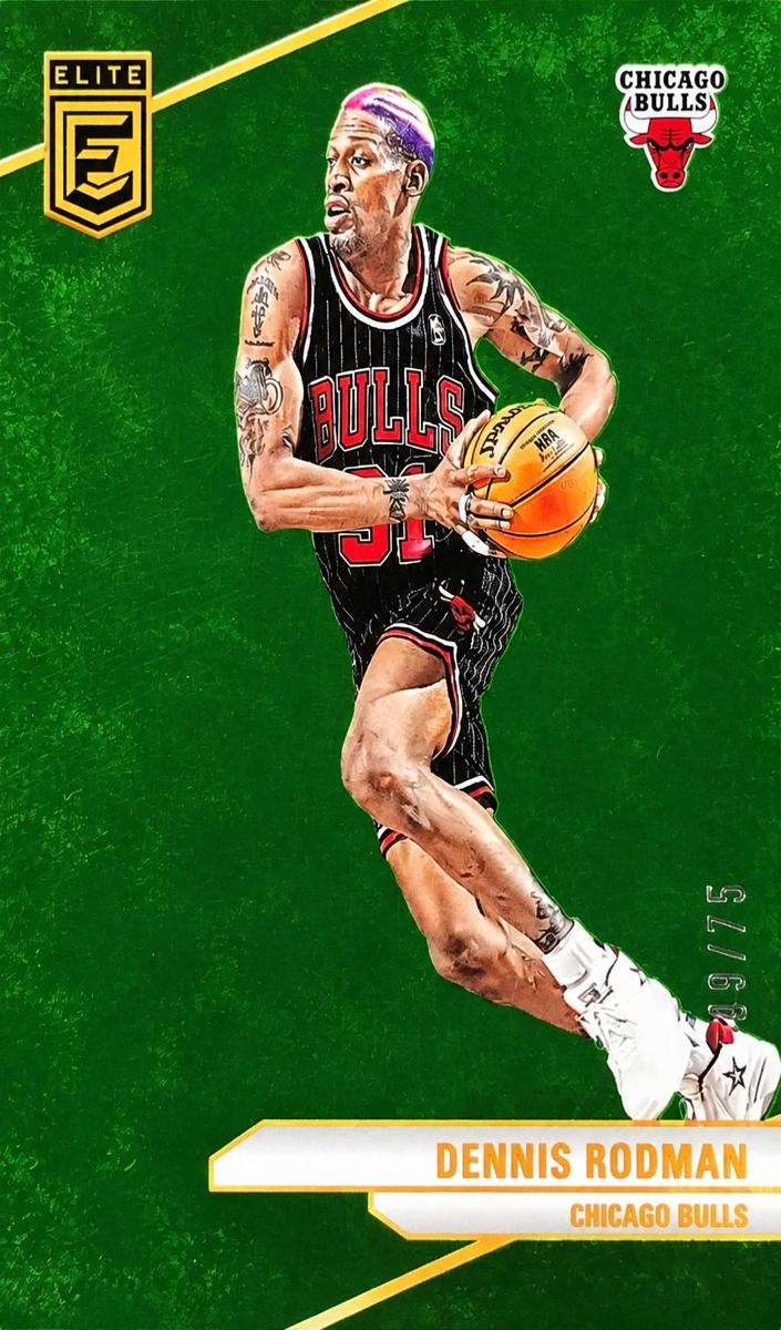 2023 Donruss Elite Basketball Neon Green Dennis Rodman #46