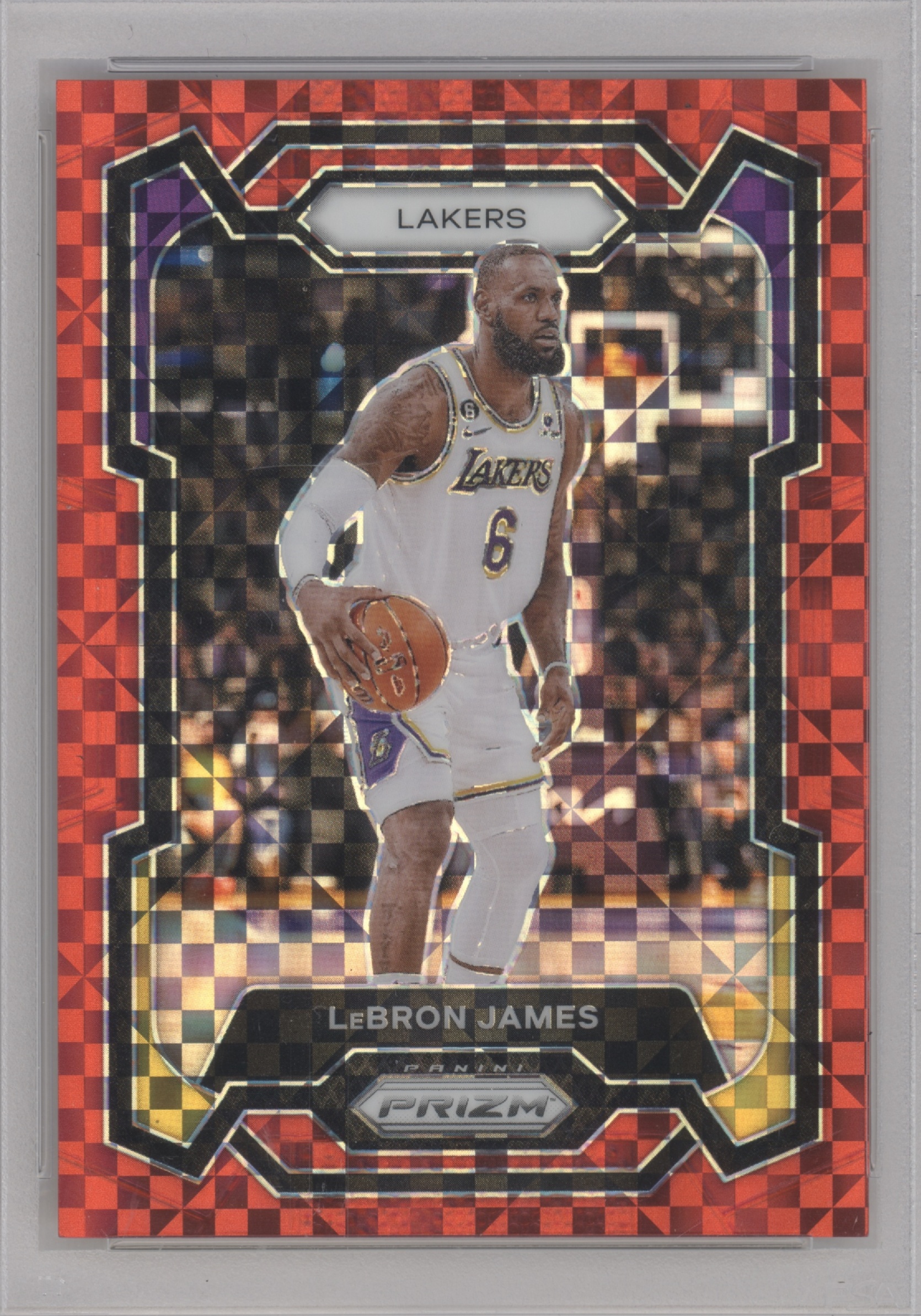 2023 Panini Prizm Basketball Red Power LeBron James #63 PSA 9