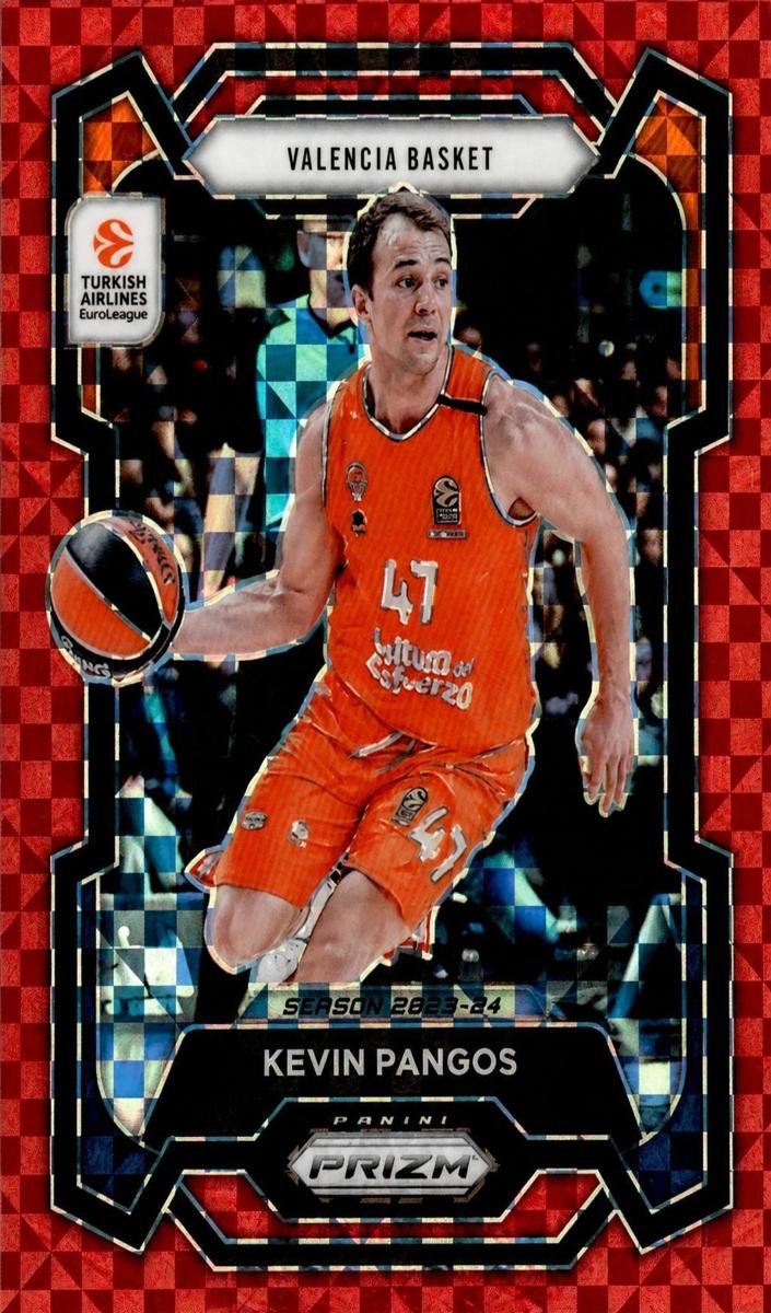 2023 Panini Prizm Turkish Airlines EuroLeague Basketball Red Power Kevin Pangos #156
