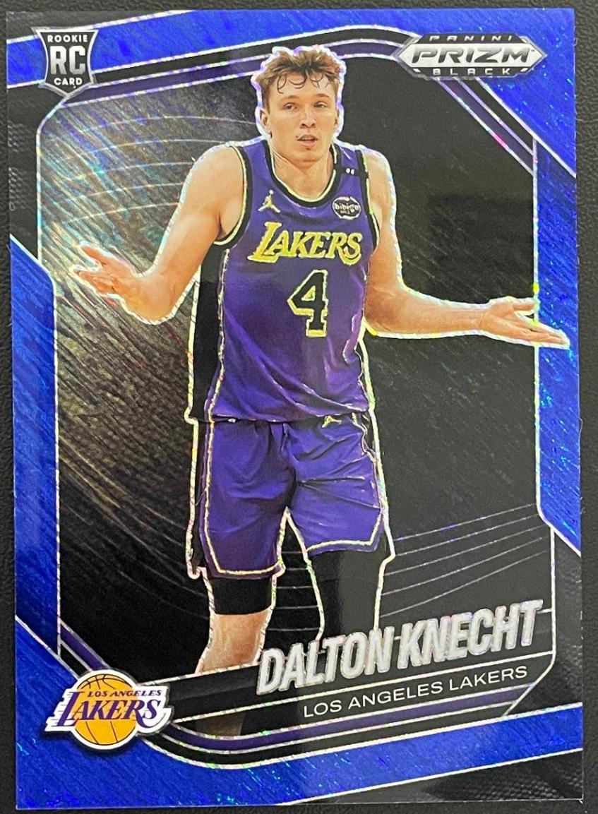 2024 Panini Prizm Black Basketball Blue Shimmer FOTL Dalton Knecht #33