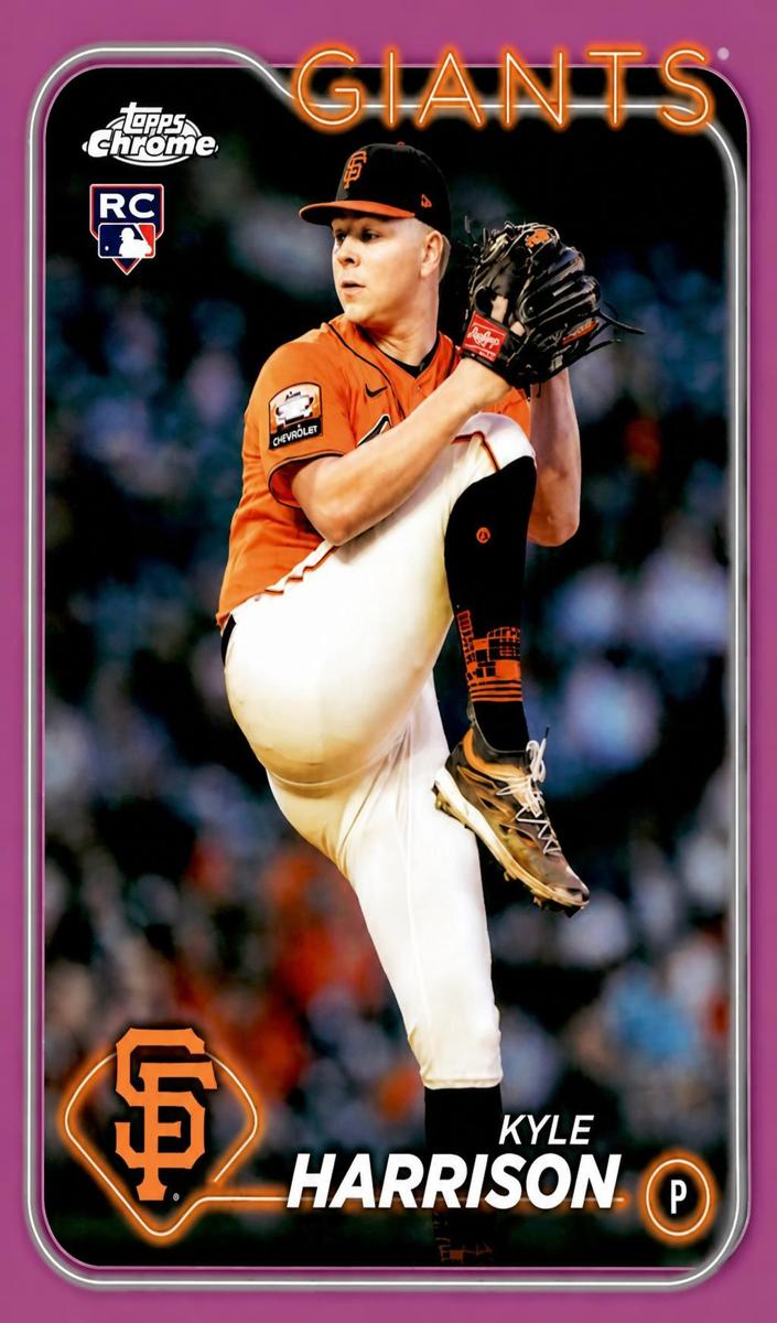 2024 Topps Chrome Baseball Pink Kyle Harrison #191