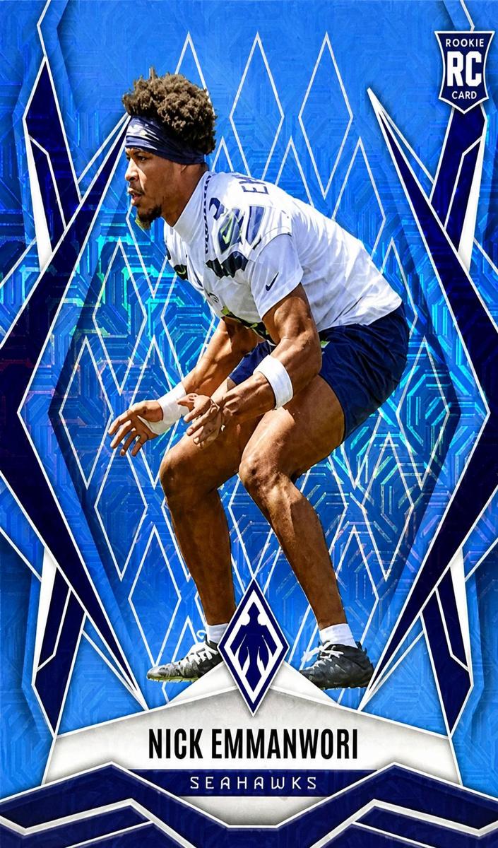 2025 Panini Phoenix Football Light Blue Mojo Nick Emmanwori #245
