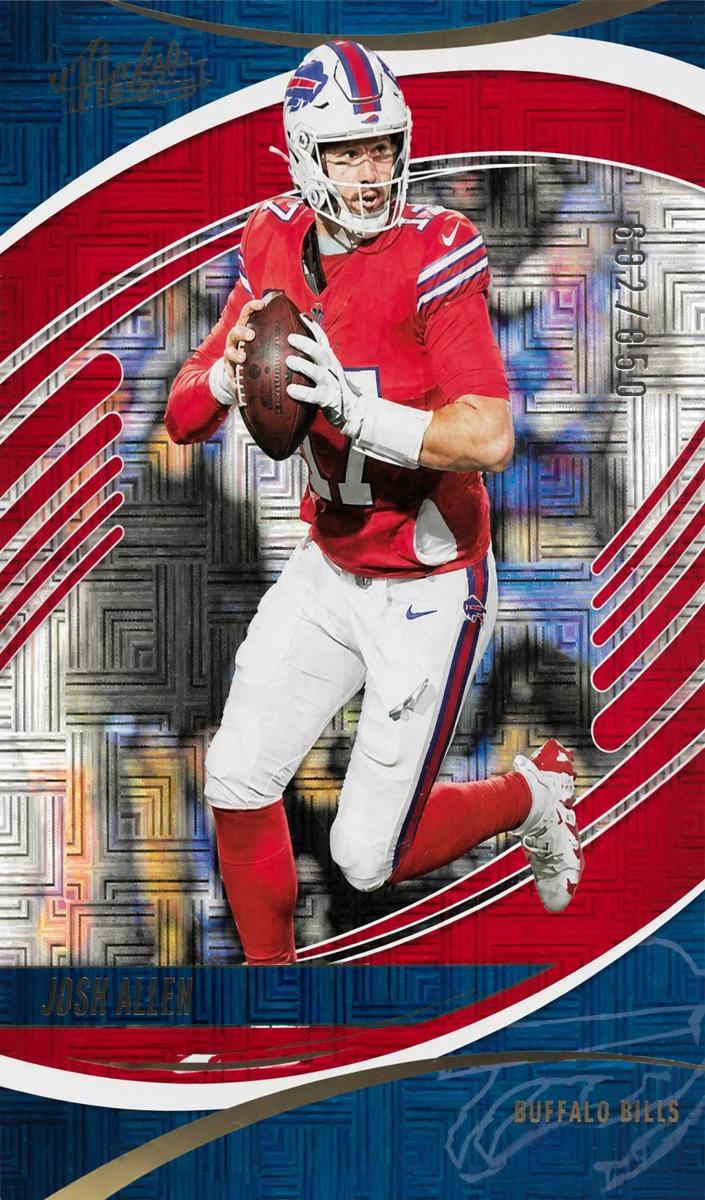 2025 Panini Absolute Football Red Squares Josh Allen #10