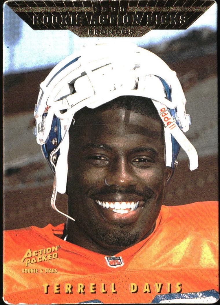 1995 Action Packed Rookies and Stars Football Terrell Davis #92