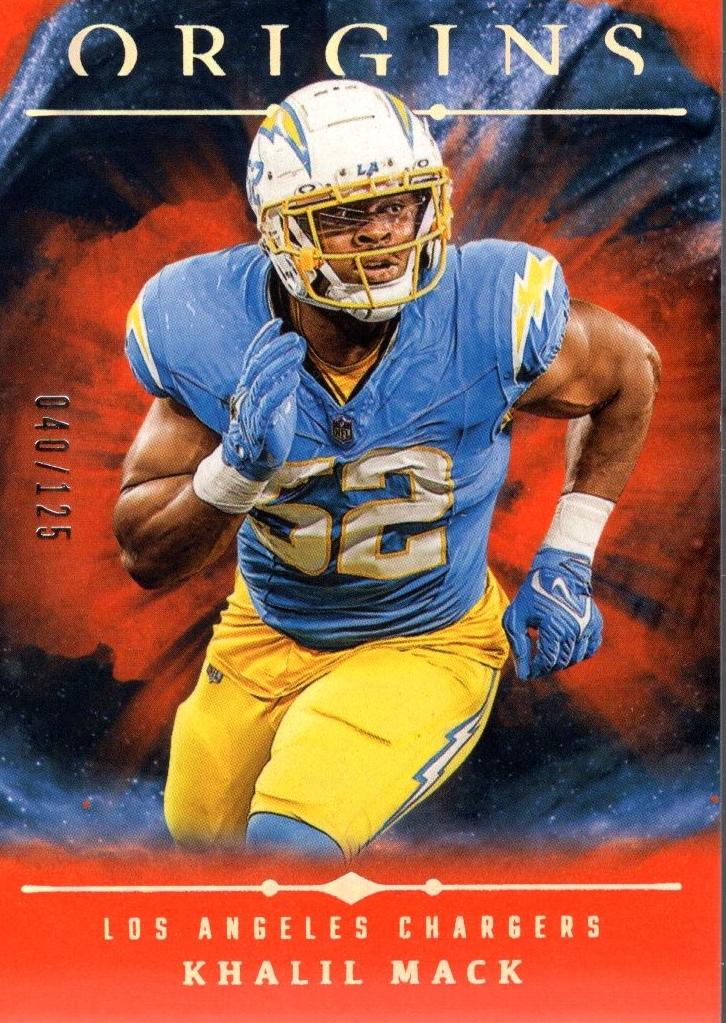 2024 Panini Origins Football Orange Khalil Mack #19