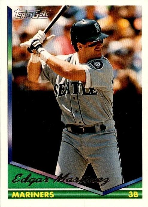 1994 Topps Baseball Gold Edgar Martinez #195