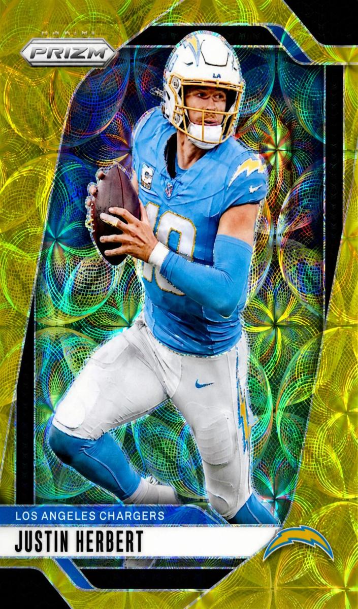 2024 Panini Prizm Football Choice Gold Justin Herbert #157