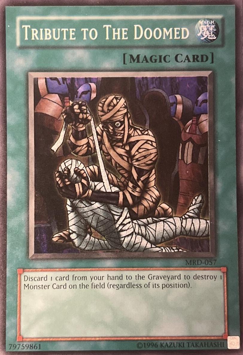 2002 Yu-Gi-Oh! Metal Raiders Tribute to The Doomed #MRD-057 PSA 10