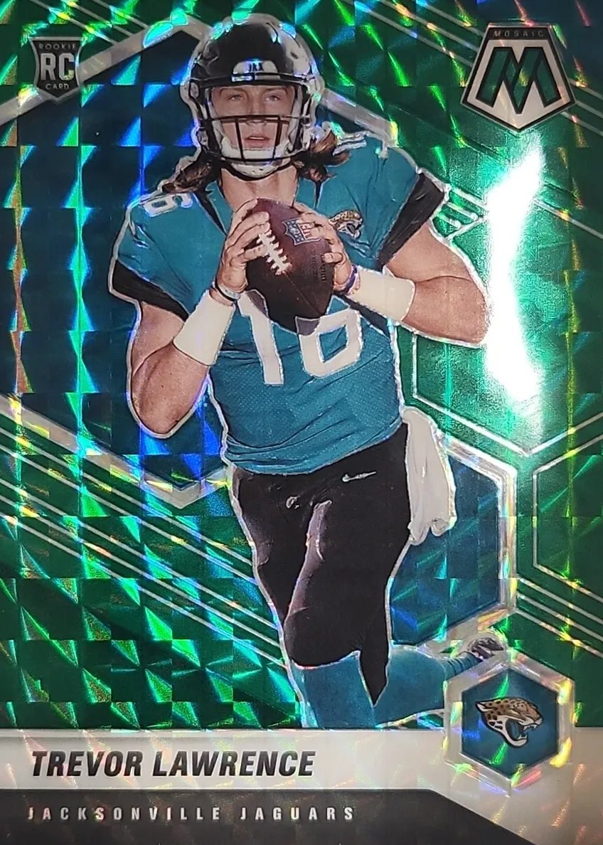 2021 Panini Mosaic Football Green Trevor Lawrence #301