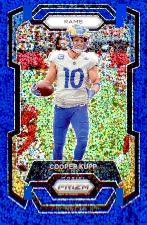2023 Panini Prizm Football Blue Sparkle Cooper Kupp #165 PSA 10
