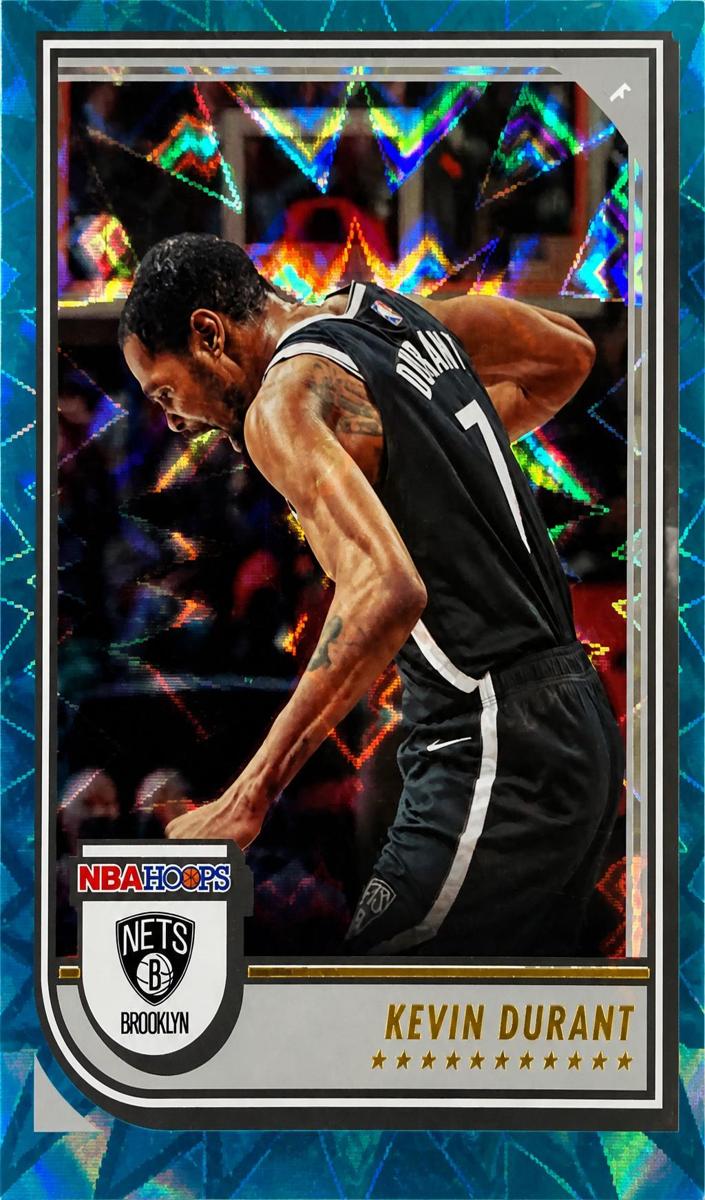 2022 Panini Hoops Basketball Teal Explosion Kevin Durant #10