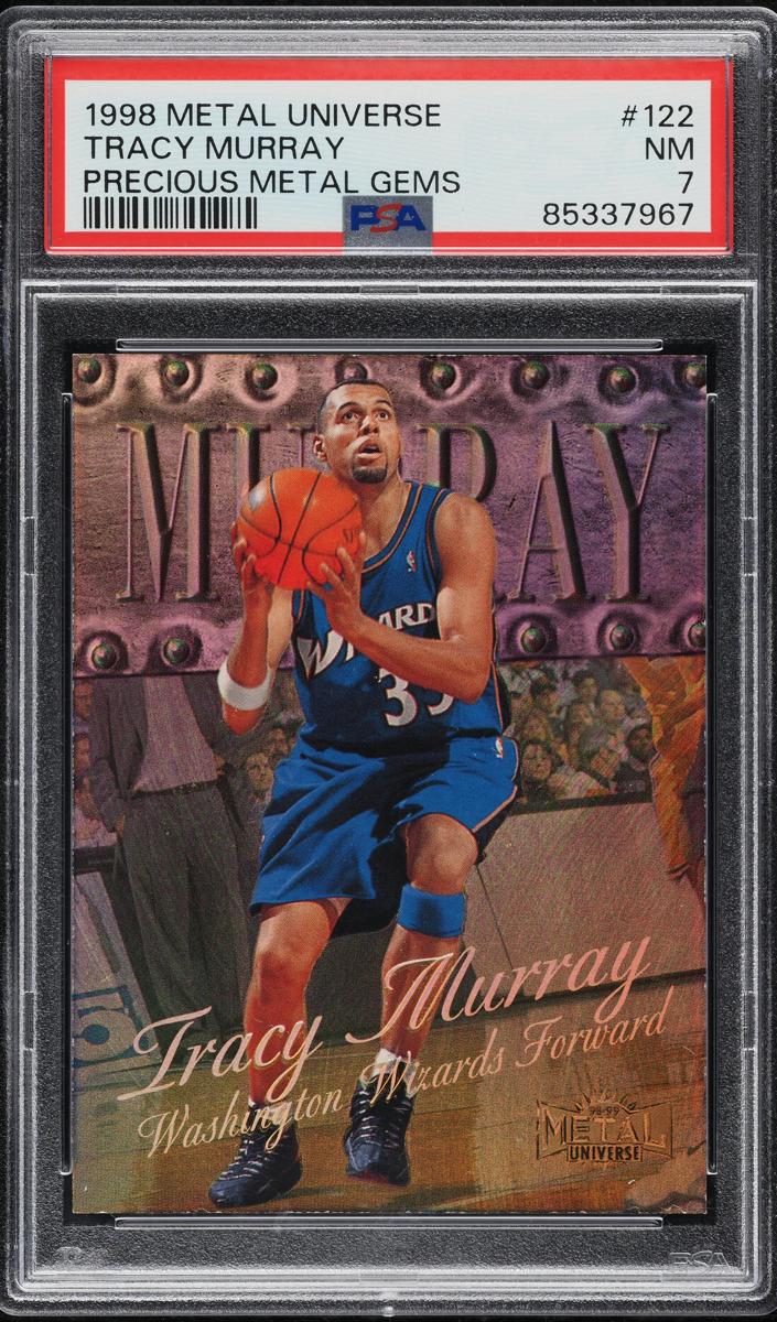 1998 Metal Universe Basketball Precious Metal Gems Tracy Murray #122 PSA 7