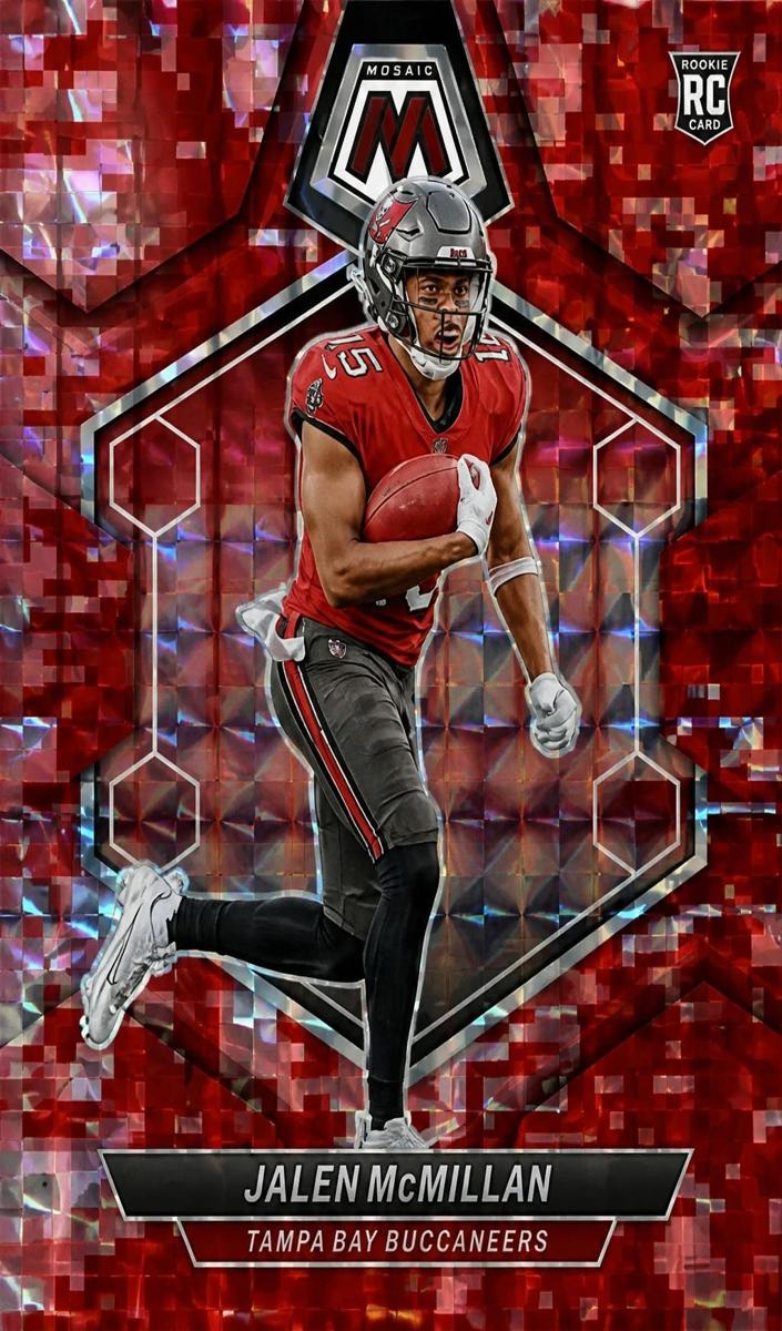 2024 Panini Mosaic Football Red Jalen McMillan #373
