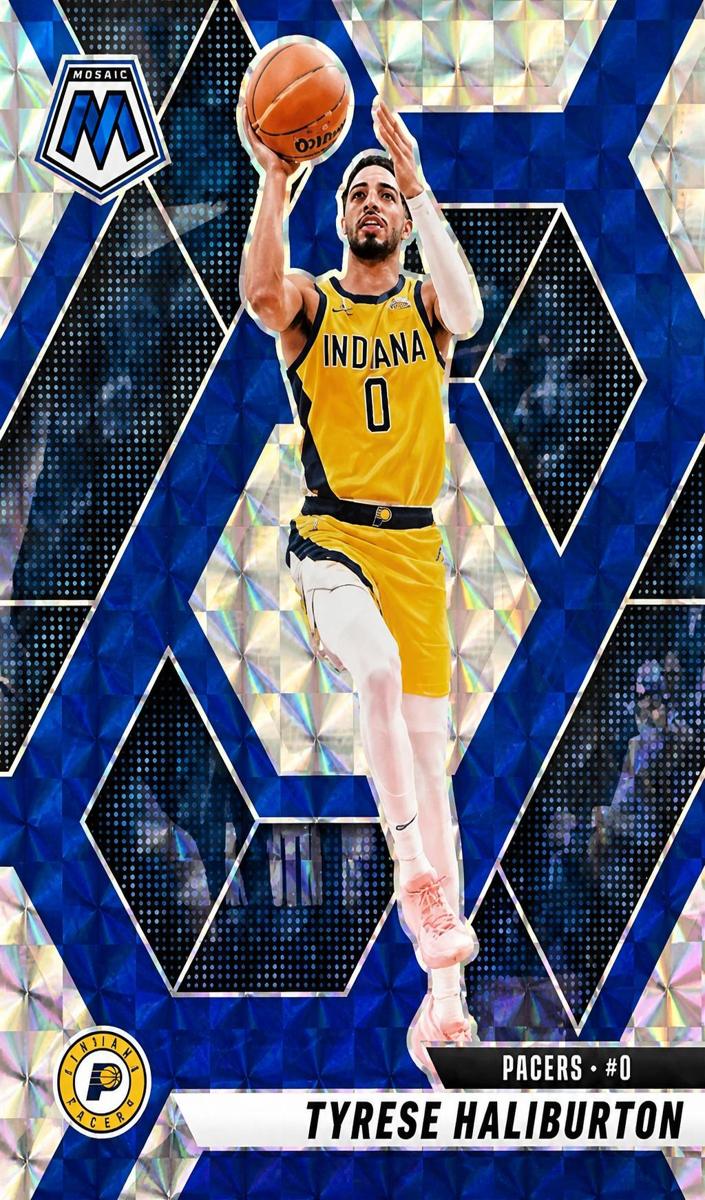 2024 Panini Mosaic Basketball Choice Blue Tyrese Haliburton #85