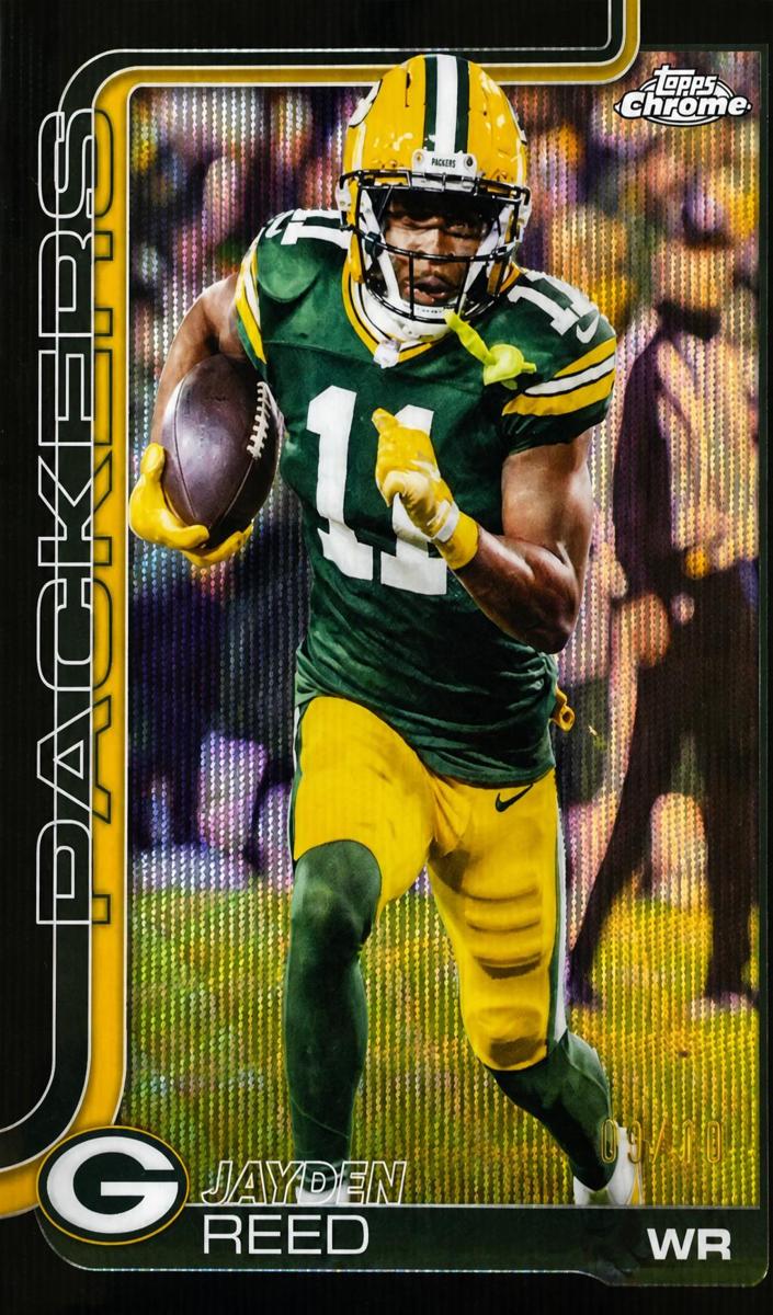 2025 Topps Chrome Football Black Wave Refractor Jayden Reed #107