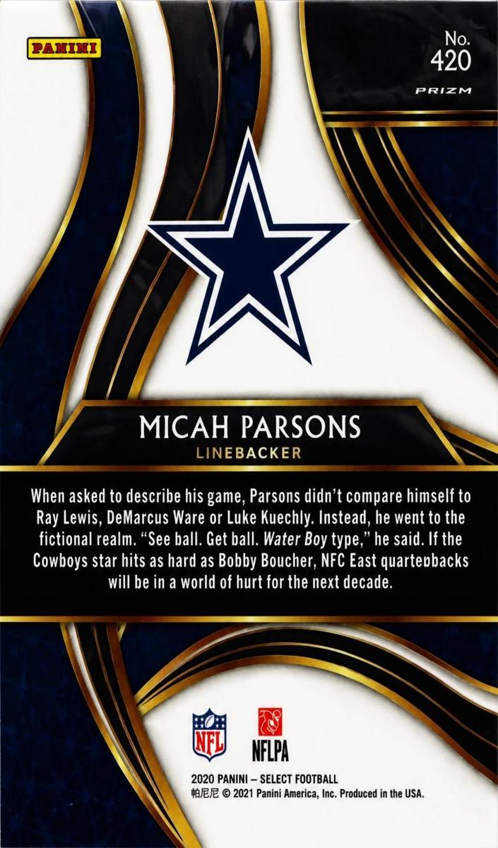2020 Panini Select Football Micah Parsons #420