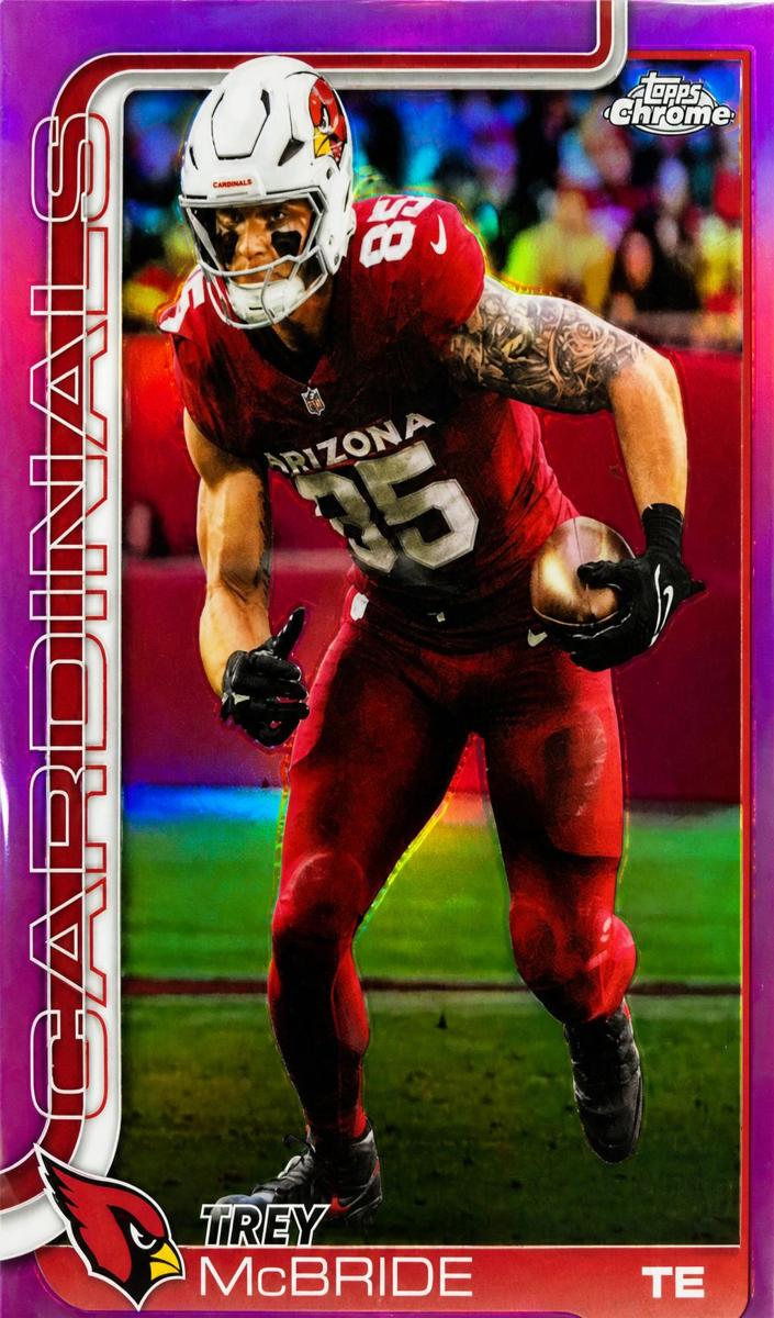 2025 Topps Chrome Football Pink Refractor Trey McBride #4