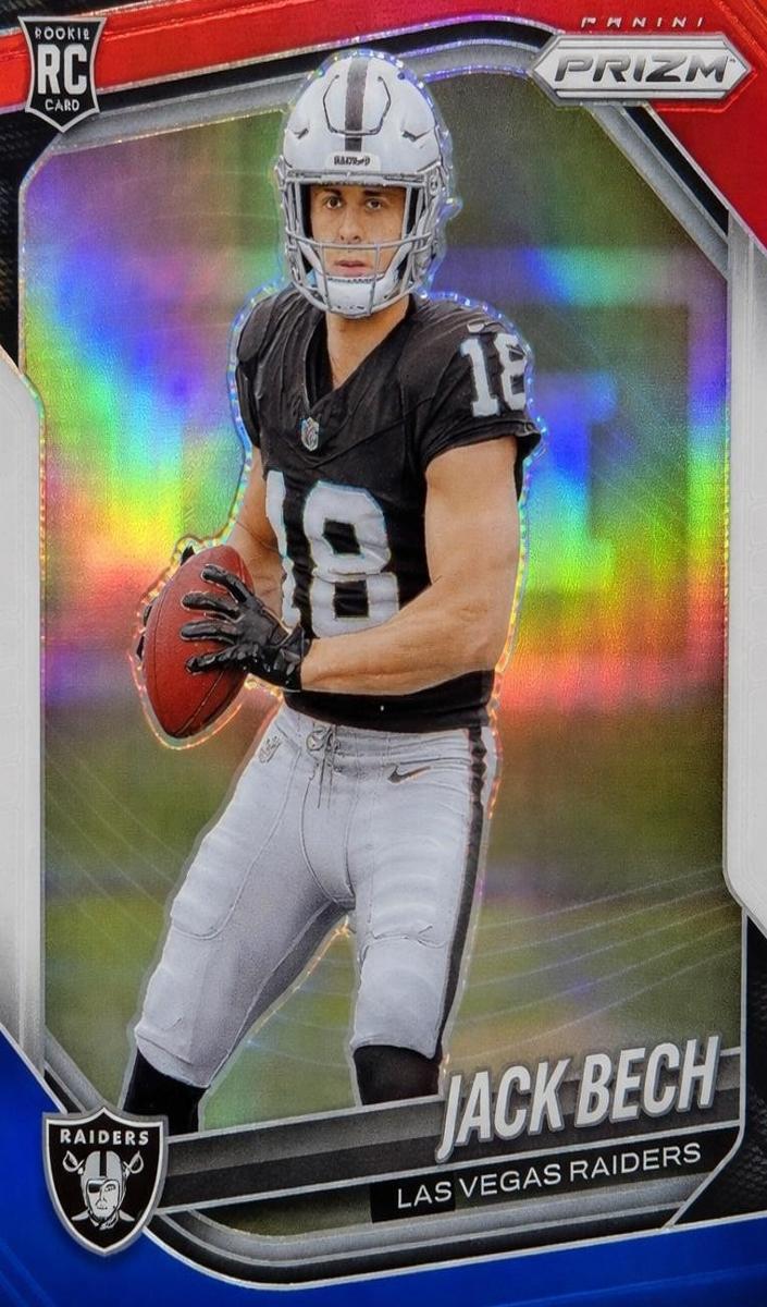 2025 Panini Prizm Football Red White and Blue Jack Bech #346