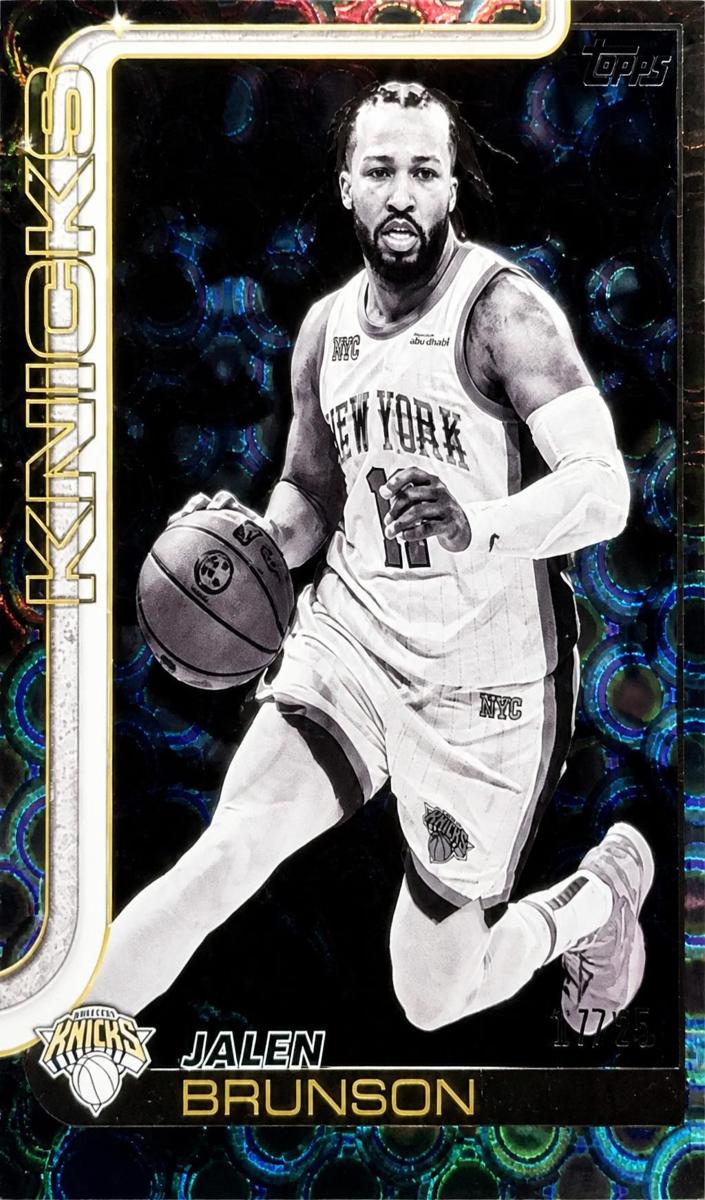 2025 Topps Basketball Black Jalen Brunson #14
