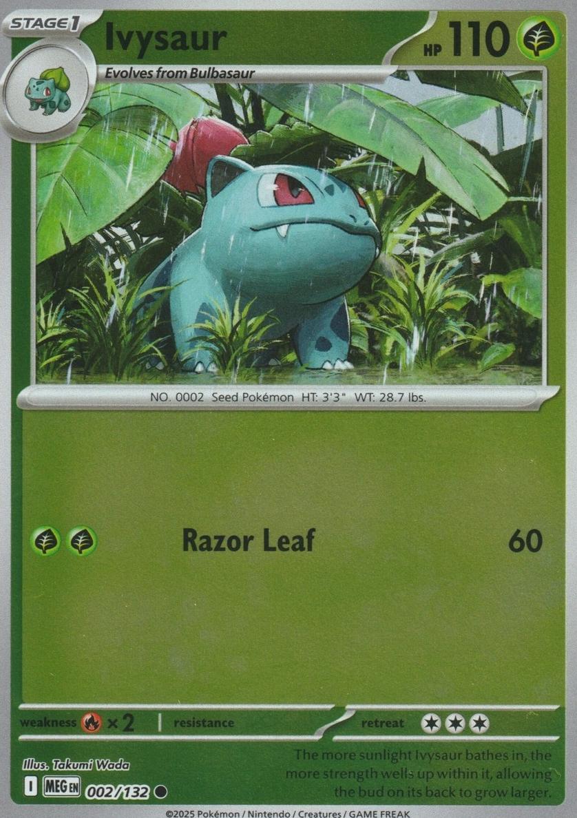 2025 Pokemon Mega Evolution Reverse Holo Ivysaur #2
