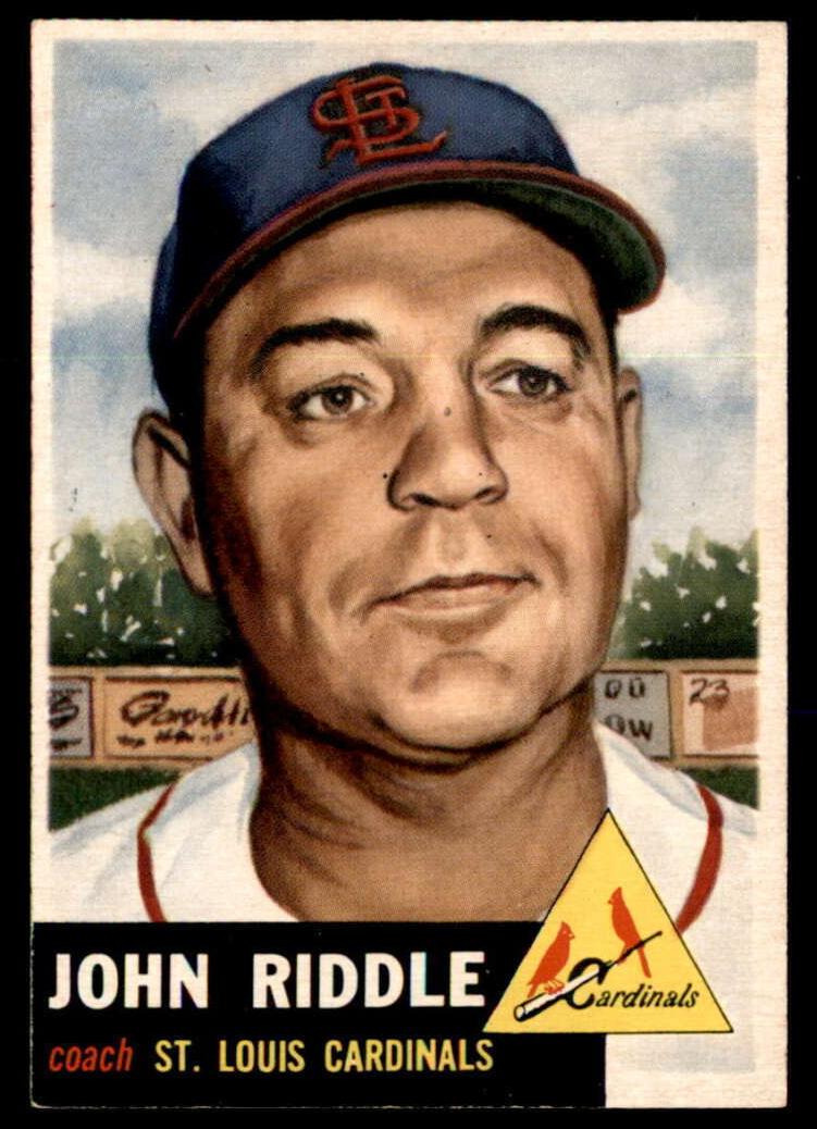 1953 Topps Baseball null John Riddle #274 PSA 6