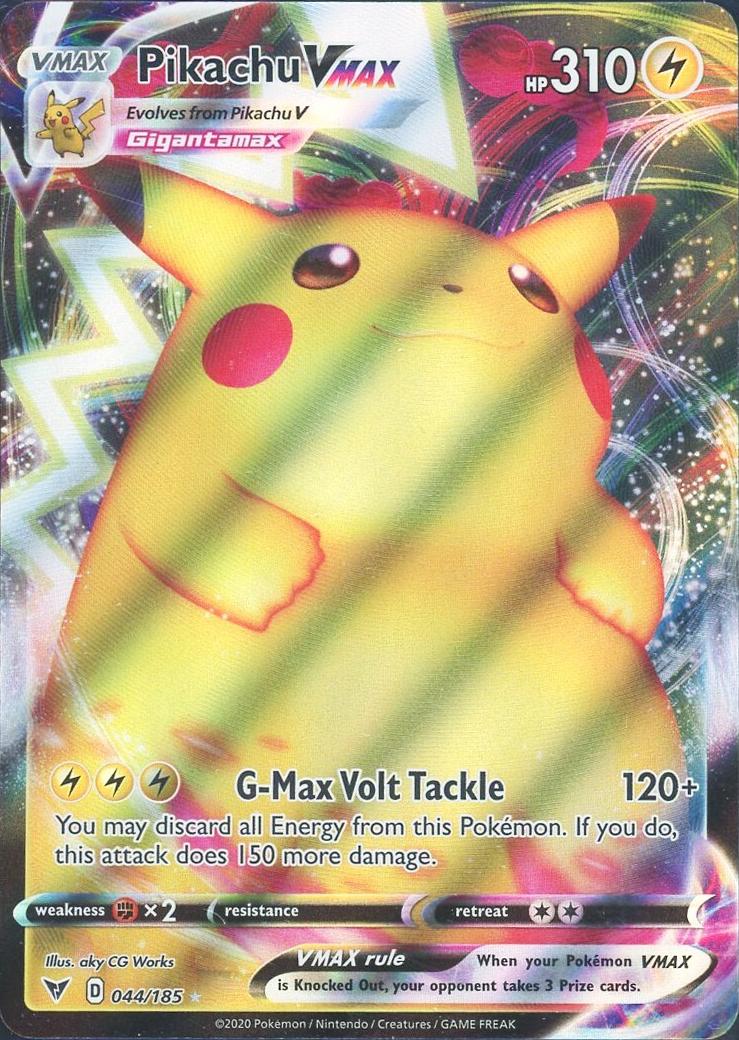 2020 Pokemon Vivid Voltage Full Art Pikachu #44 PSA 9