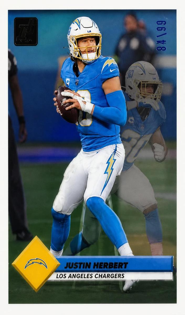2023 Panini Clearly Donruss Football Green Justin Herbert #6
