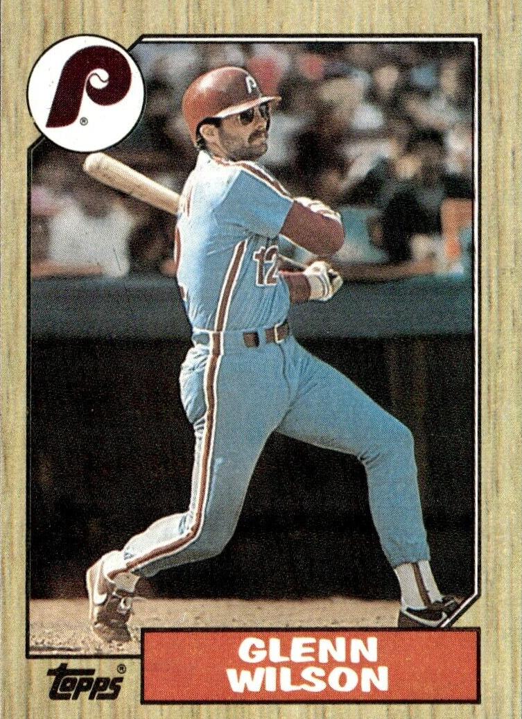 1987 Topps Baseball Glenn Wilson #97 PSA 8.5