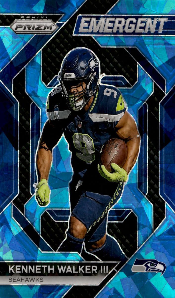 2023 Panini Prizm Football Blue Ice Kenneth Walker III #H-14