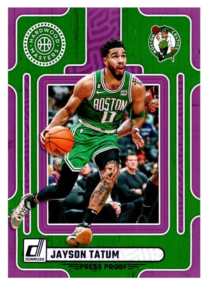 2023 Panini Donruss Basketball Press Proof Purple Jayson Tatum #14