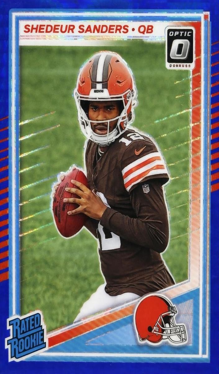 2025 Donruss Optic Football Hyper Blue Shedeur Sanders #203