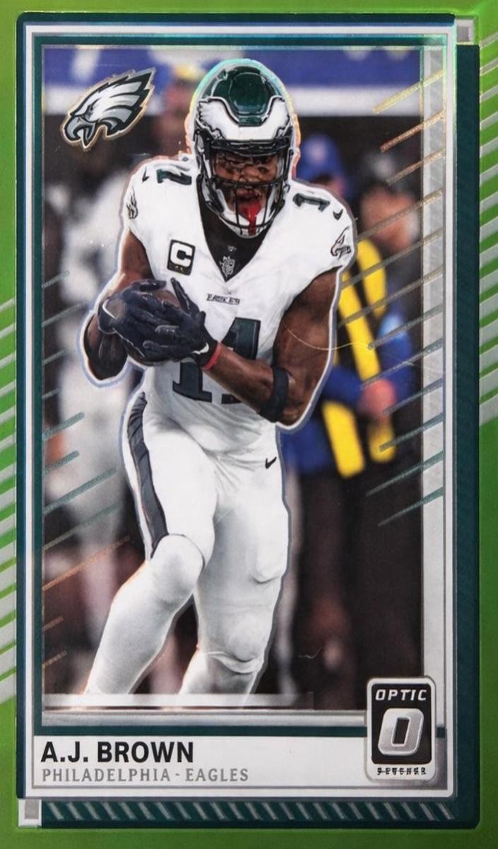 2024 Donruss Optic Football Lime Green A.J. Brown #160