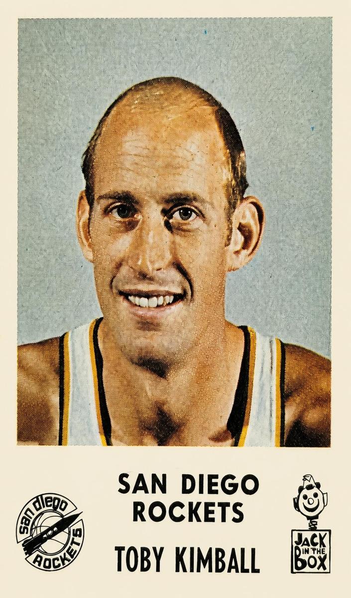 1968 Jack in the Box San Diego Rockets Basketball Toby Kimball #NNO PSA 9