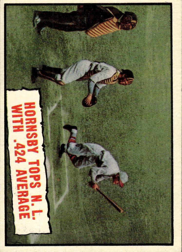 1961 Topps Baseball Rogers Hornsby #404 PSA 7