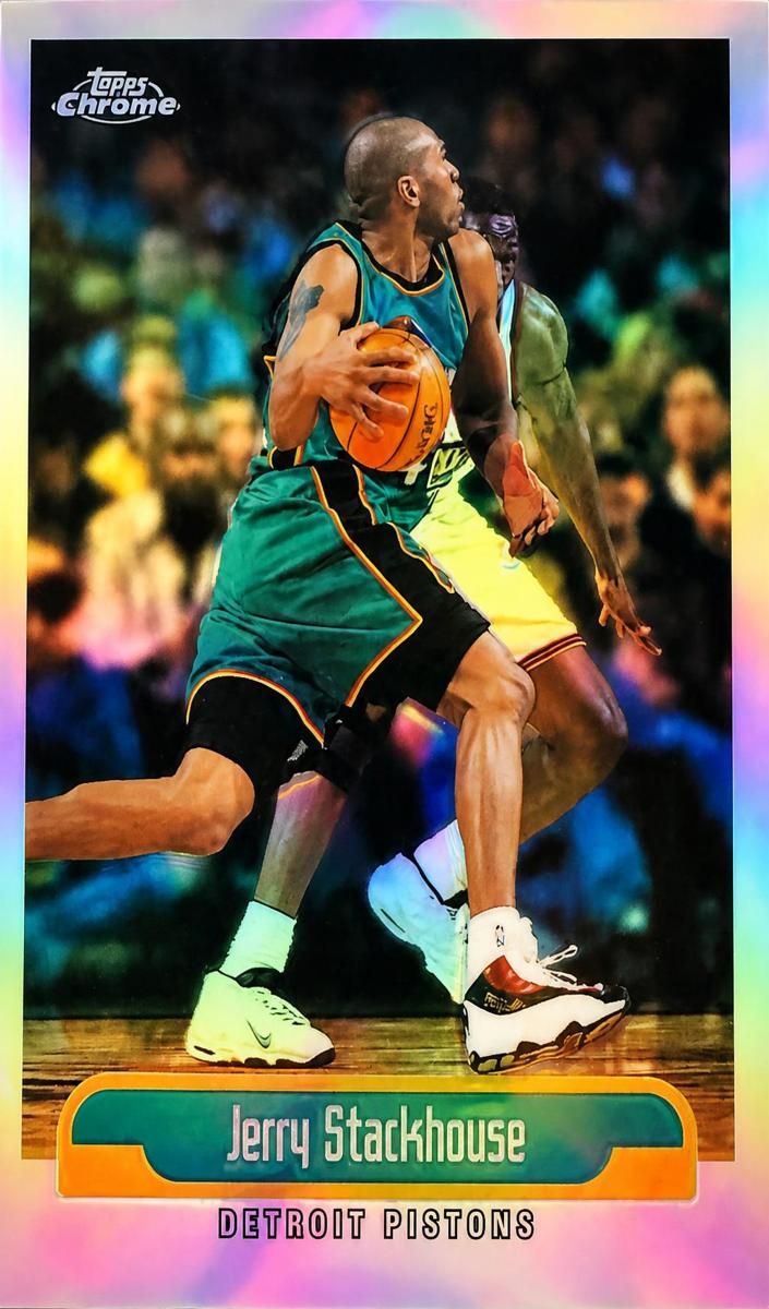 1999 Topps Chrome Basketball Refractor Jerry Stackhouse #148