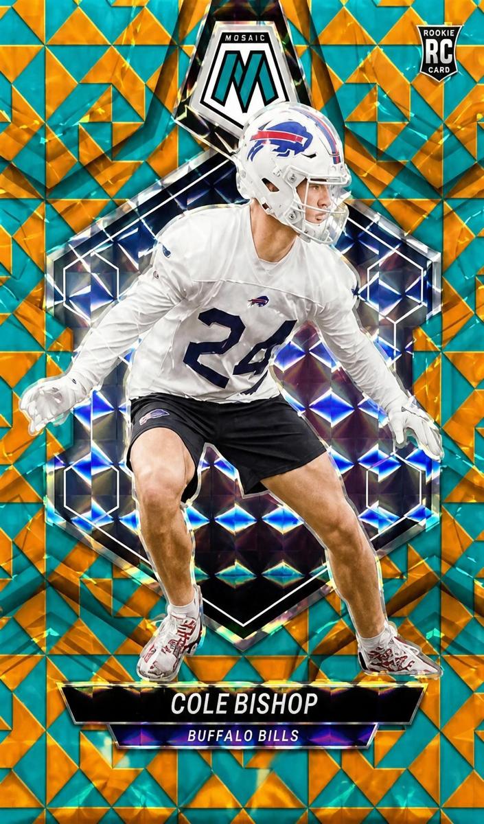 2024 Panini Mosaic Football Tessellation Cole Bishop #356