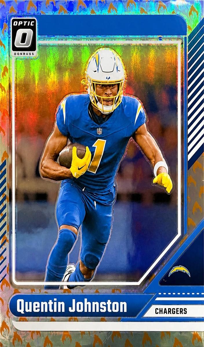 2024 Donruss Optic Football Fire Quentin Johnston #108